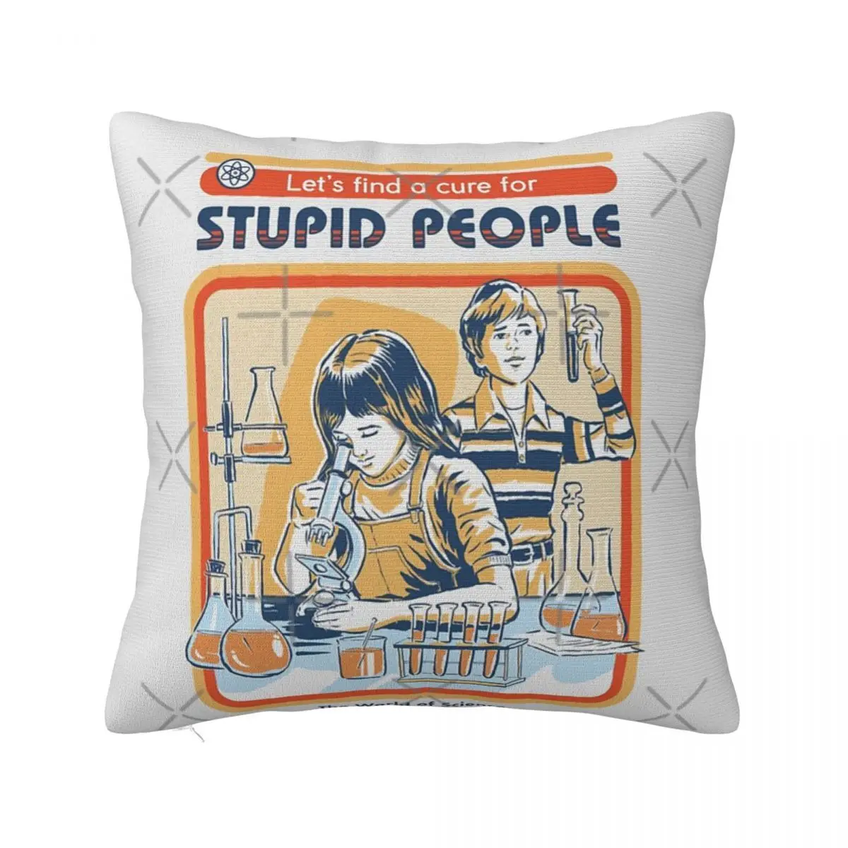 A Cure For Stupid People Pillow Cases Pillow Case Covers Cushion Cover 45X45 Pillow Case Pillow Cover