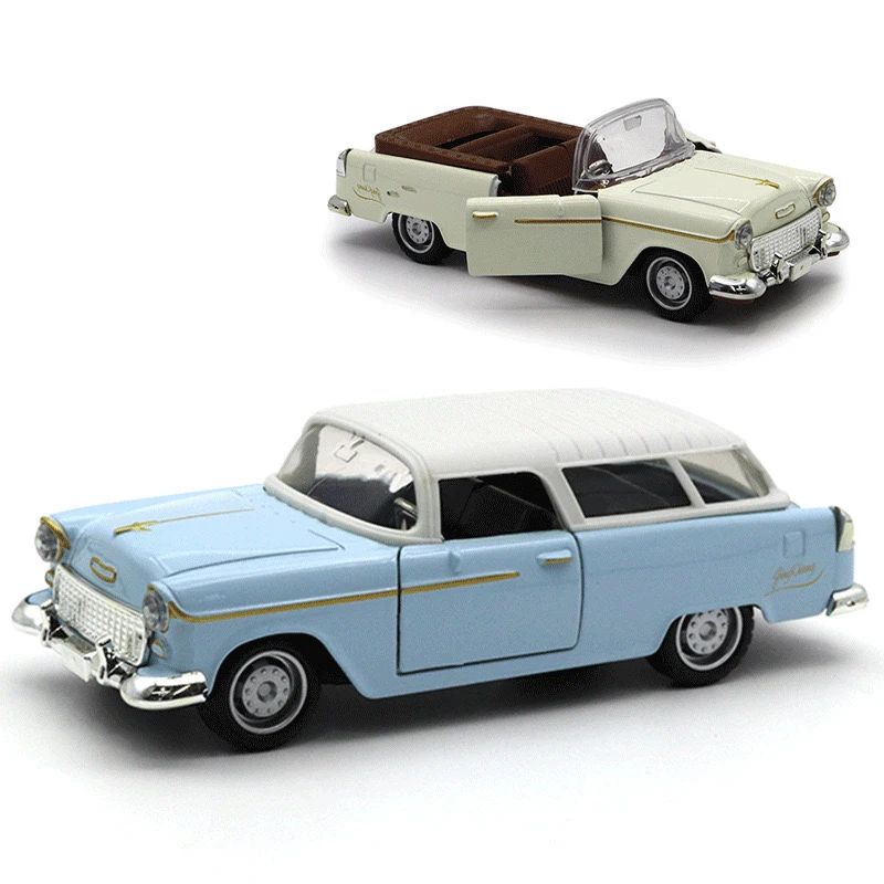 1:36 Alloy Diecast Cadillacs Convertible Vintage Car Model Classic Pull Back Car Vehicle Replica For Collection Gift for Kids