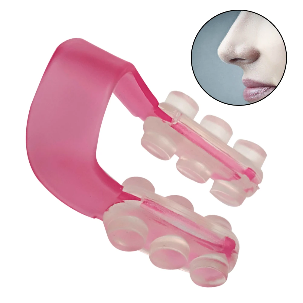 Nase Lifting 2 Größen Gel Pad Zufällige Farbe Einstellbarer Druck Schlanke Nase Lifting Form Clip Gesicht Werkzeug Nasenkorrektur Gerät