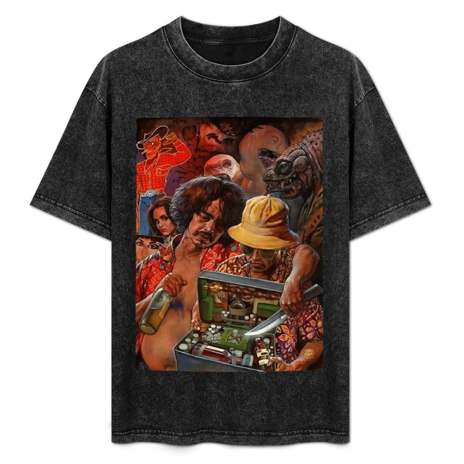 

Fear and Loathing in Las Vegas Poster T-Shirt Christmas Casual Tee Shirt