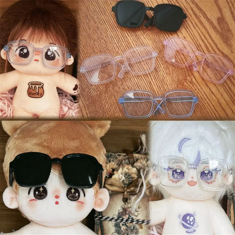 8cm Doll Glasses New Mini Fashion Crown Eyeglasses Cute Round Frame 20cm Cotton Dolls