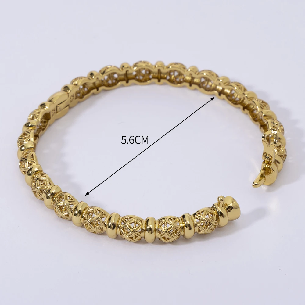 LUIZADA 2025, neues Vintage-Armband für Damen, afrikanische Hochzeit, luxuriös, vergoldet, Braut, exquisiter Glücksarmreif, Schmuck – Detail 18