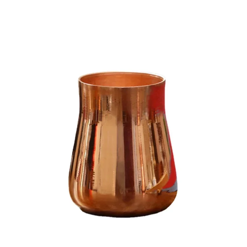 Brass Cup Pure Copper Beer Milk Mug Copper Chalice  Breakfast Cup Moscow Drinkware Tableware