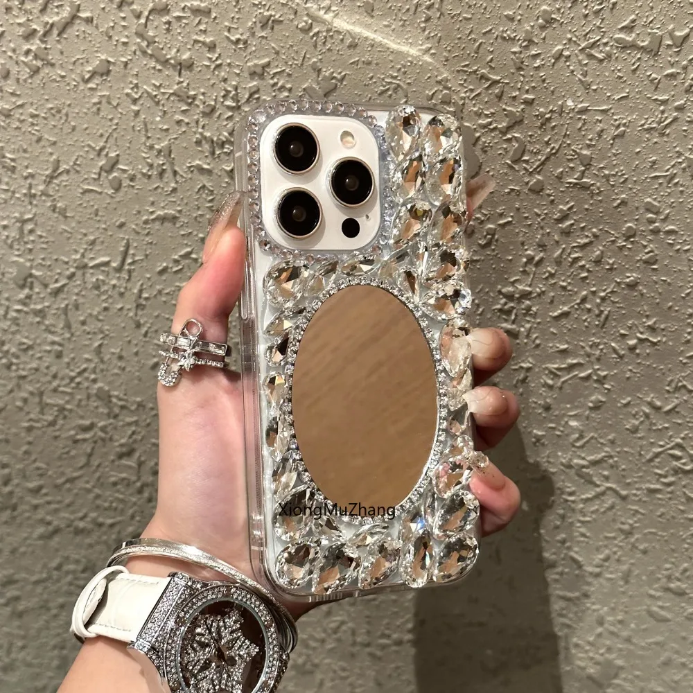 

Bling Diamond Mirror Phone Case for Iphone 15 14 13 12 Pro Max 14ProMax 13 Pro 15 Pro Max Custom Cover