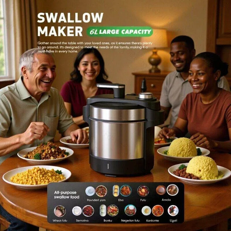 Kitchen Use Hot Blender for Food Cooking  All-Purpose Swallow Maker for Meat Grind