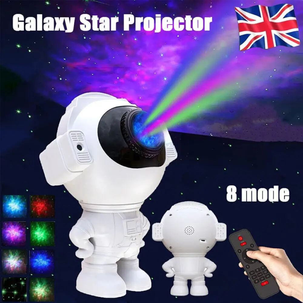 Astronaut Projector Galaxy Starry Sky Night Light Nebula Space LED Lamp W/Remote
