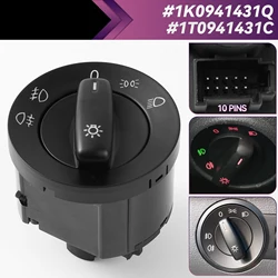 Headight Head Light Fog Lamp Control Switch 1K0941431Q For VW Golf MK5 Caddy Jetta Touran 1T Passat EOS 1K0 941 431Q 1T0941431C