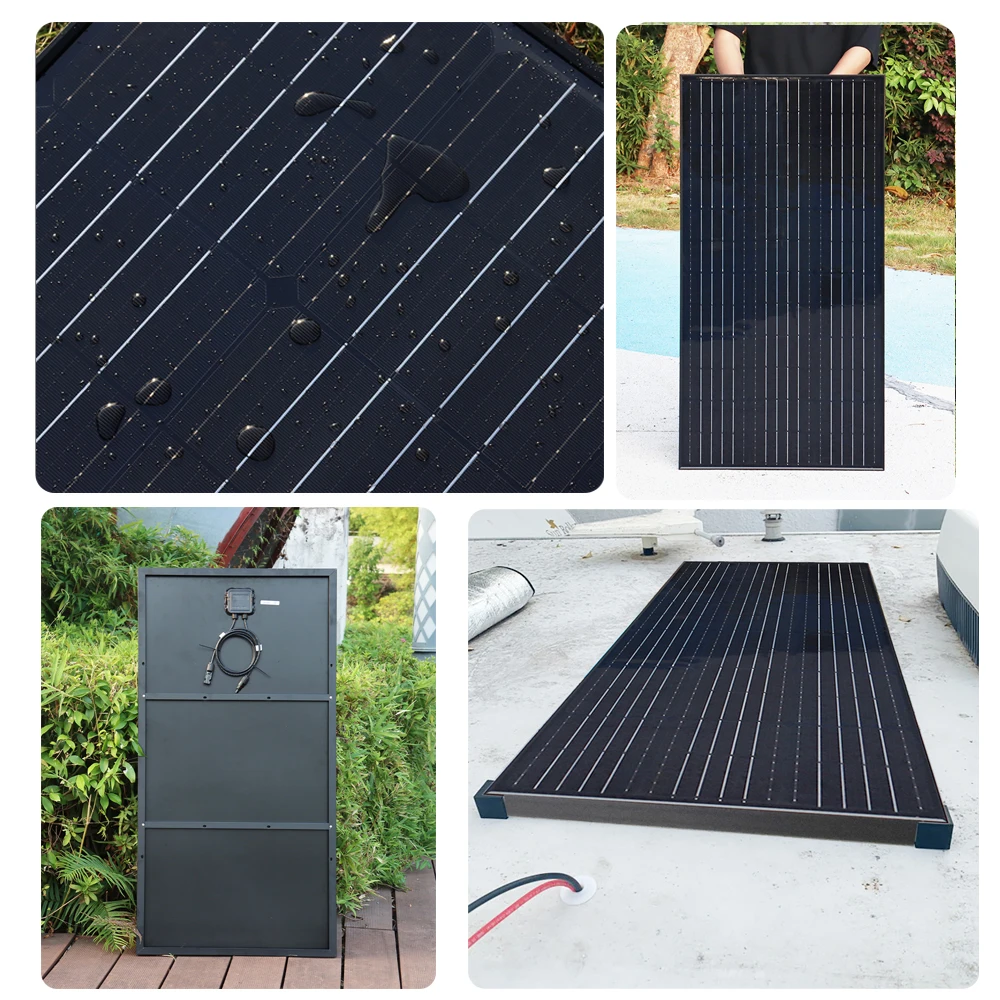 solar panel 12v 300w 150w aluminum frame kit complete photovoltaic panel system for home car camper RV boat outdoor waterproof