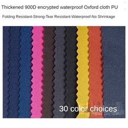 900D Encrypted Oxford Waterproof Fabric Thickened By The Yard for Outdoor Tents Rainshed Bags Sewing Cloth Rainproof Plain Blue
