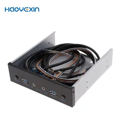Usb 3.0 2 Port Optical Drive Front Panel Expansion Adapter Usb 3.0 Hub +Hd Audio+Power Switch Button 5.25 USB Optical Drive