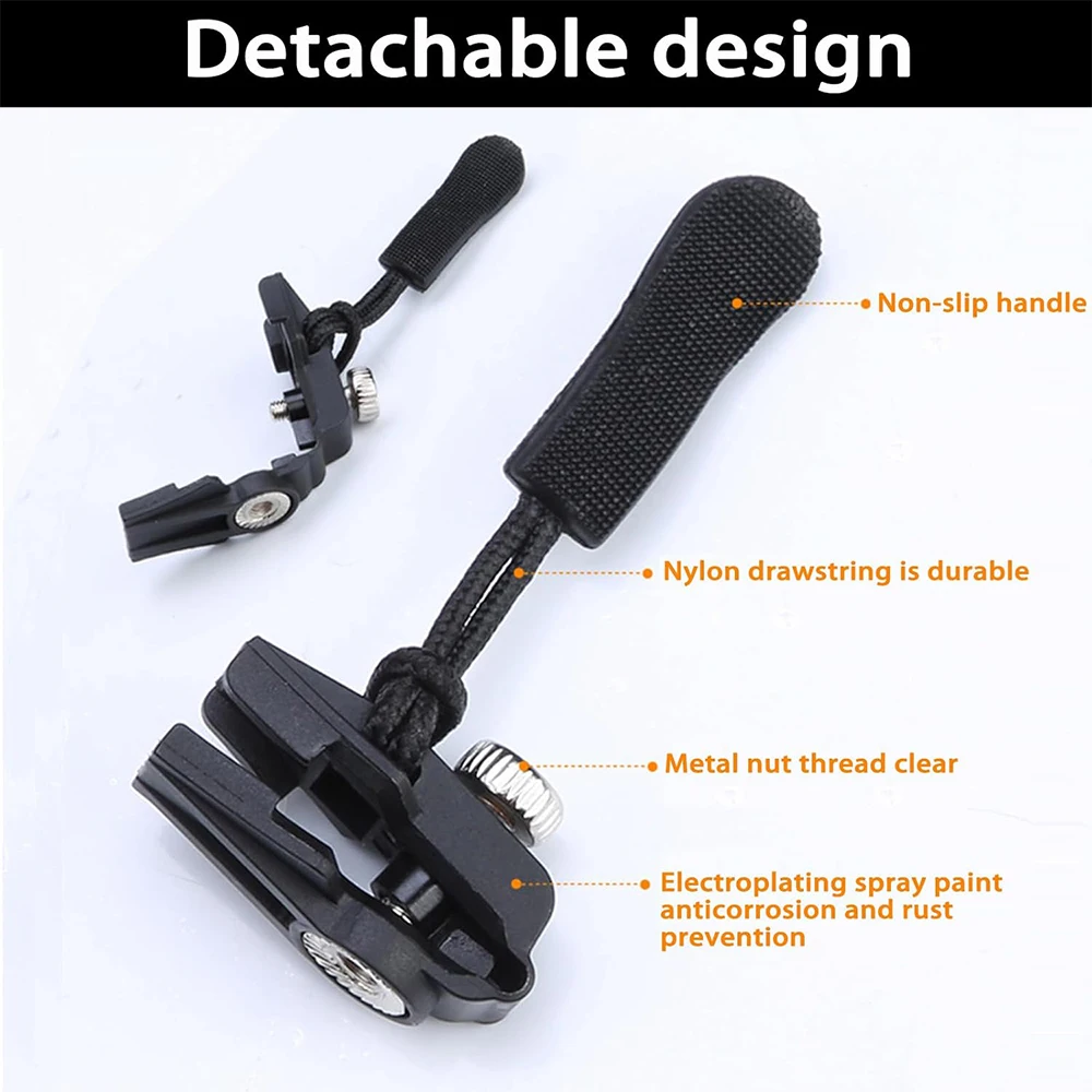 24PCS Detachable Zipper Fixer Quick Instant Zippers Head Repair Kit Universal Replacement Zipper Slider Pull for Jacket Bag Coat