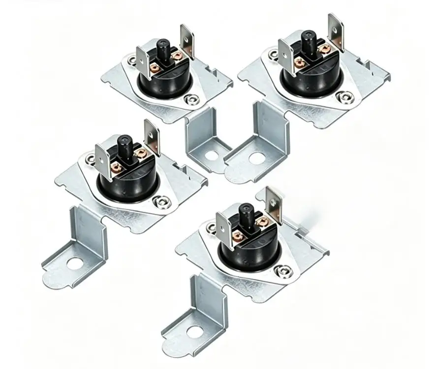 4pcs 6931EL3003C High Limit Thermostat 230F For LG For Samsung Dryer Heating Safety Switch Replacement Part Easy Install