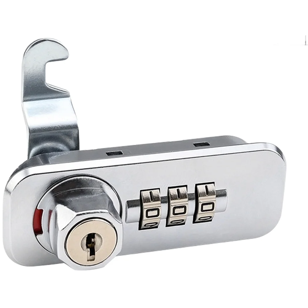 Zinc Alloy Cabinet Drawer for Lock with 3-Digit Mechanical Combination Code Lock and Key Backup for Secure Storage
