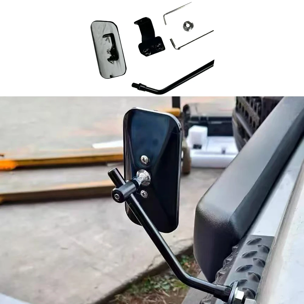 Lantsun JMN171 Engine Hood Latch Catches Blind Spot Rearview Auxiliary Mirror for Jimny JB74, 2019-2026, 3/5Door, Right Side