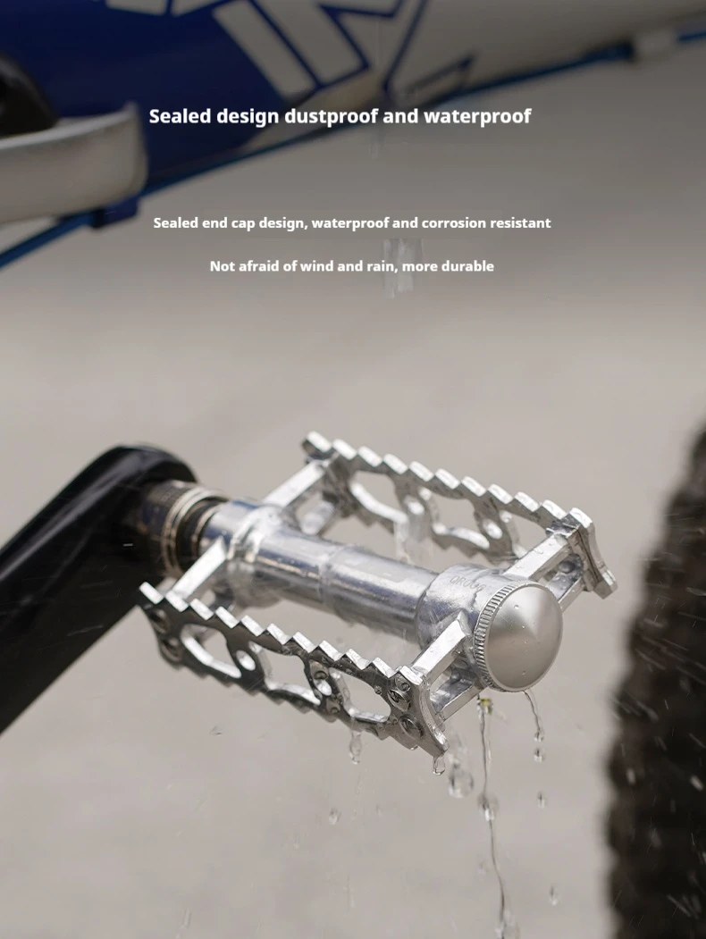 GUB QR006 Schnellspann-Faltpedale im Retro-Stil mit 3 gedichteten Lagern, ultraleichte Aluminiumlegierung, rutschfeste MTB-Fahrradpedale – Detail 6