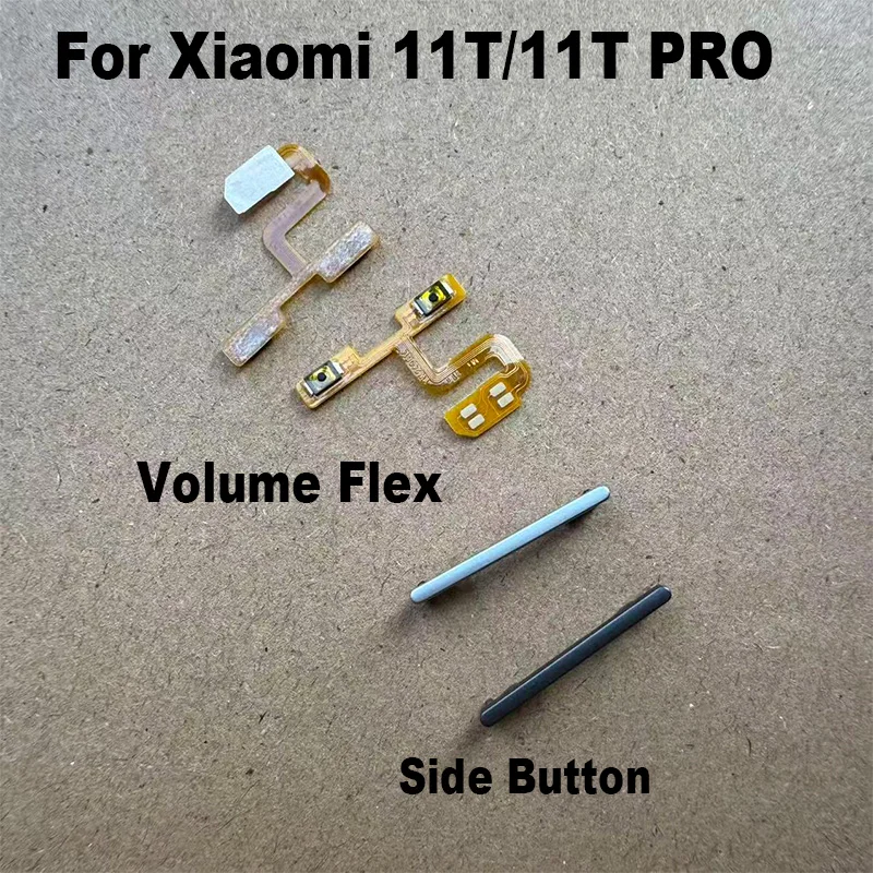 Para xiaomi 11t/11t pro volume de energia botão lateral botões ligar/desligar chaves peças reparo substituição