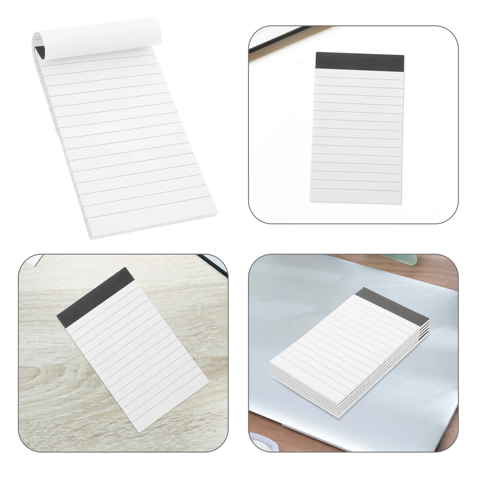 

5 Pcs Notebook Blank Notepad Dot Copy White Scratch Pads Paper Office