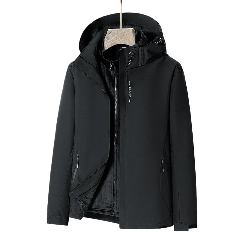 

Outdoor Two-Piece Set for Couples, Men and Women, Three-in-One Workwear Style Windbreaker