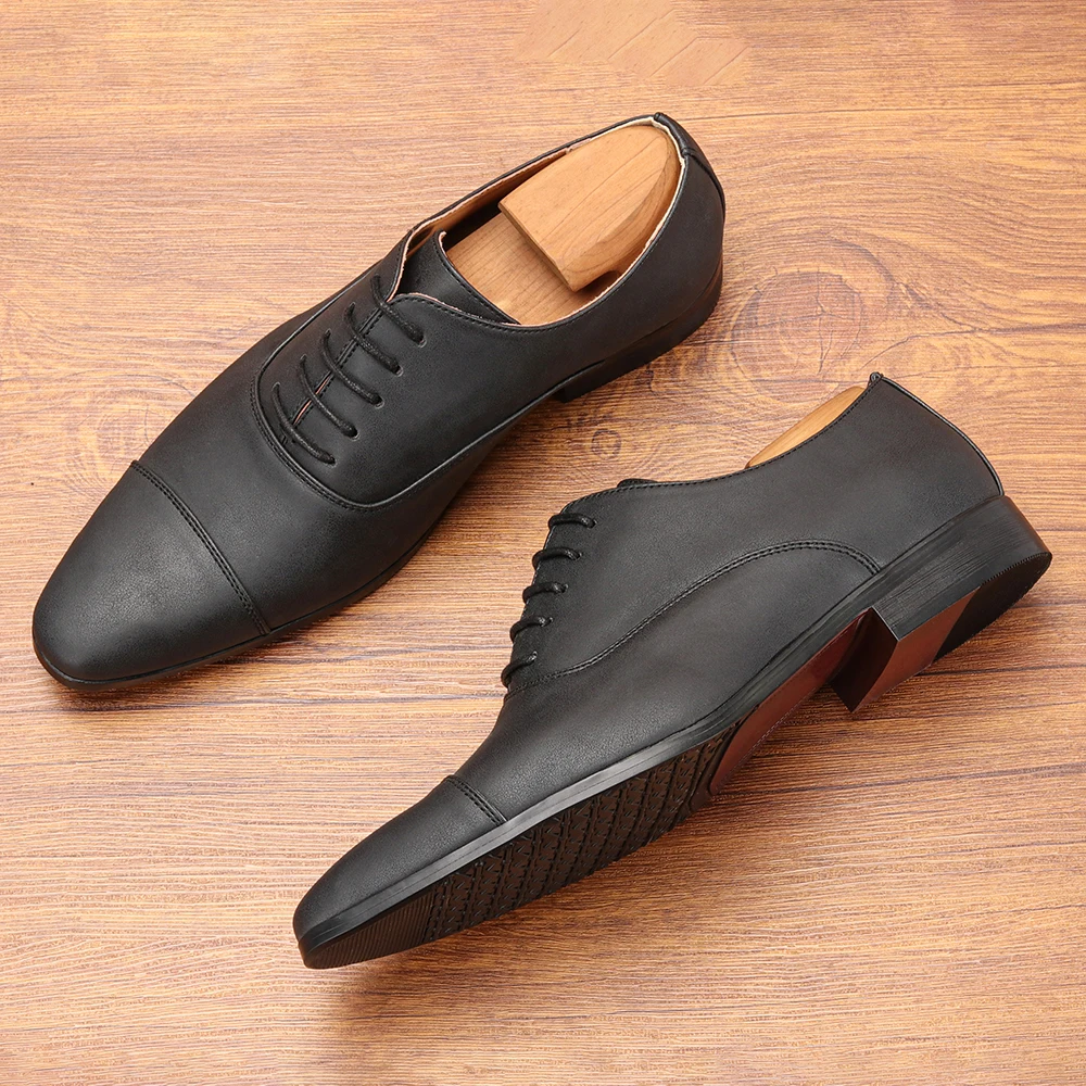 Comfortable formal men's shoes, fashionable Oxford gentlemen's social men's shoes