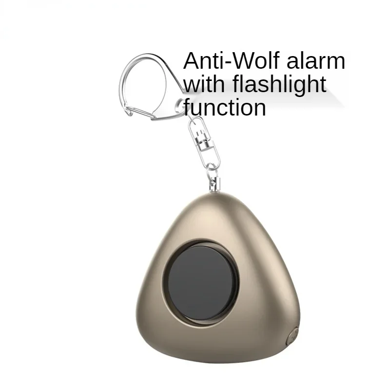 Portable Keychain Alarm130dB SOS Alarm with LED Flashlight Mini Self Defense Emergency Anti-Attack Anti-wolf Alarm for WomenKids