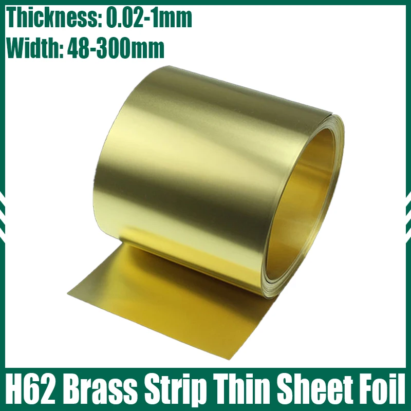

1 шт. H59 латунная тонкая пластина из фольги толщина = 0,02-1 мм Ширина = 48-300 мм коррозионная стойкая латунная фольга высокоточная латунная полоса