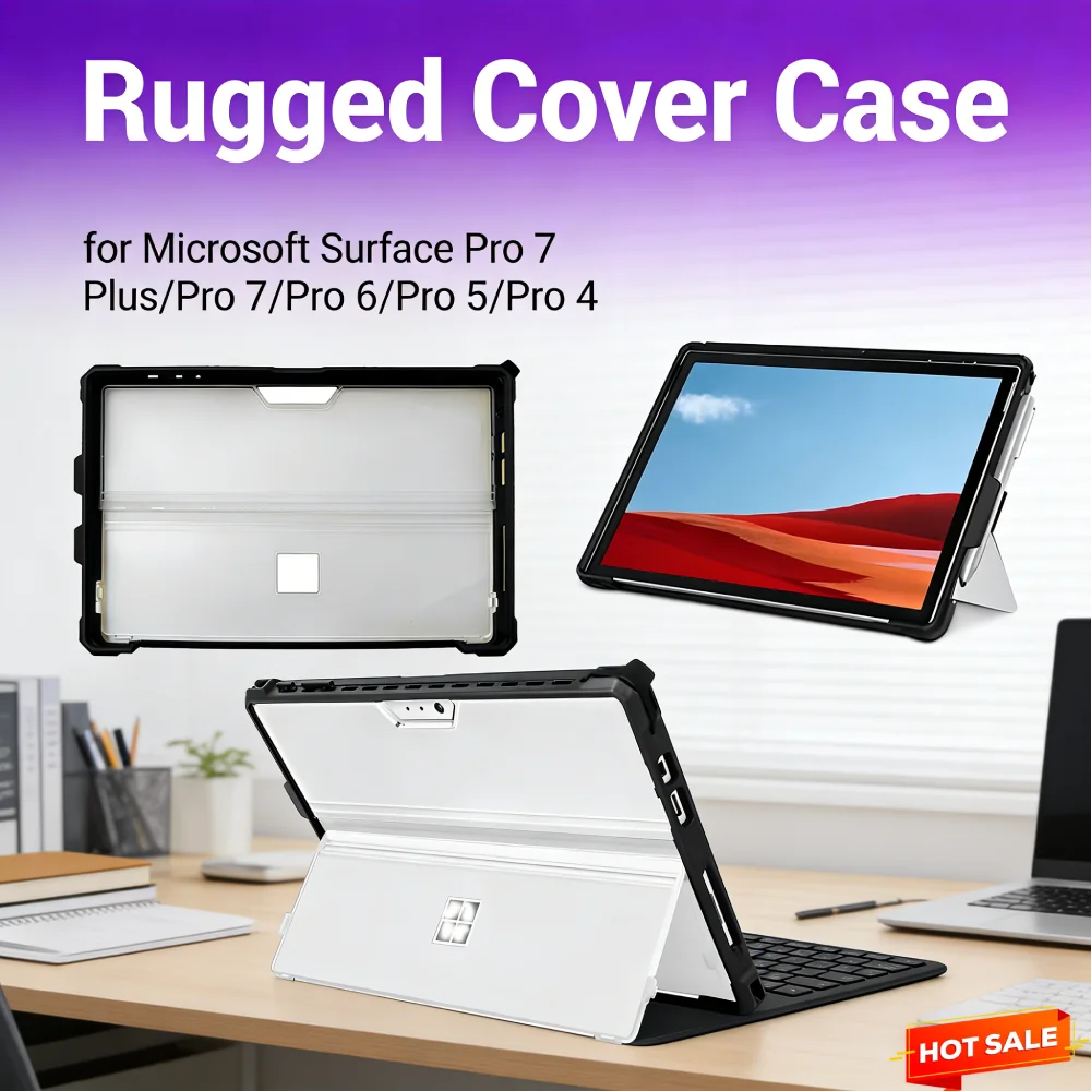 

Чехол для Microsoft Surface Pro 6/Pro 5/Pro 4, совместимый с Microsoft Surface Pro 7 Plus/Pro 7, совместим с клавиатурой Type Cover