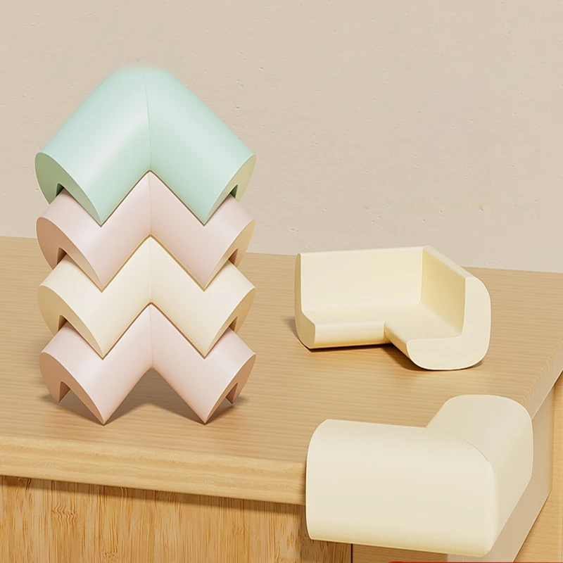 10 Uds. De pegatinas anticolisión para esquina de la mesa de bebé, protectores de esquina de tira suave para proteger los bebés de golpes y colisiones