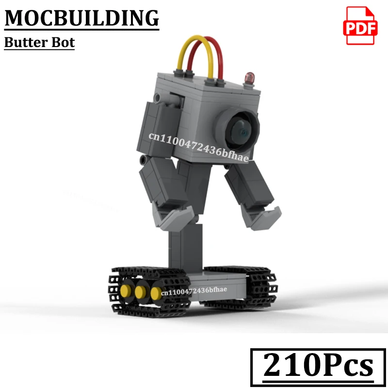 

Buttered Bot Bricks MOCBUILDING Ricked Robot Blocks Desk Decor Construction Toys Gift Bricks