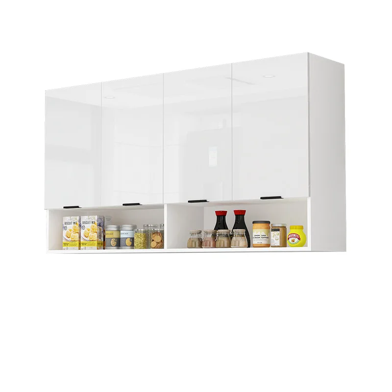 

Solid wood kitchen bag range hood wall cabinet wall cabinet balcony bathroom wall storage top cabinets