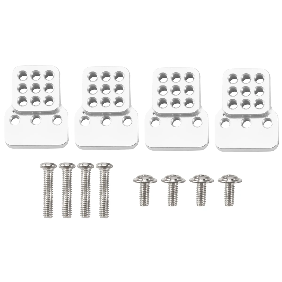 

WOTT 4Pcs RC Car Metal Shock Tower Bracket Kits Shock Sbsorbers Extension Seatfor 1/16 WPL C-14/C-14K/C-24/C-24K Truck Off Road