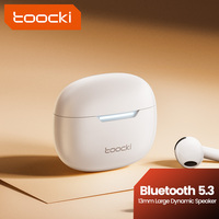 Toocki Bluetooth 5.3 Wireless Earphones TWS Semi-In-Ear Headphone 30H Standby 3D Stereo Earbud with Microphone for Mobile Phone