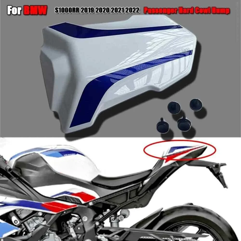 

For BMW S1000RR M1000RR Motorcycle Tail Rear Pillion Passenger Hard Solo Seat Cowl Back Hump Accessories 2019 2020 2021 2022
