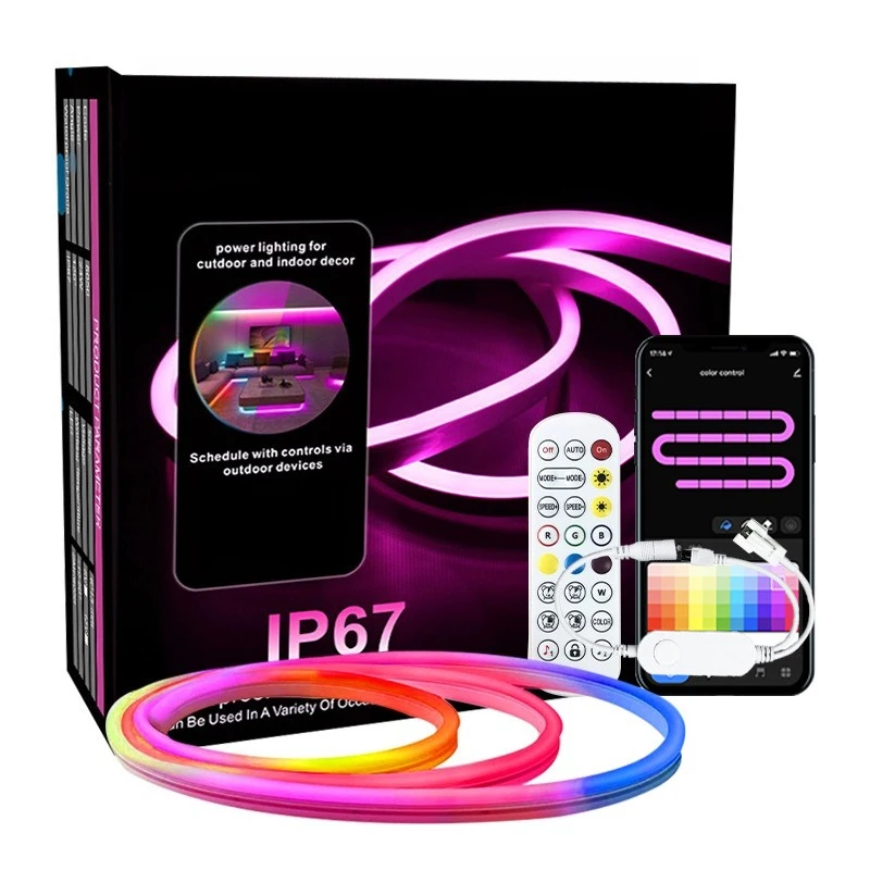 

Bluetooth voice-activated ambient light, 10 meters of flexible silicone