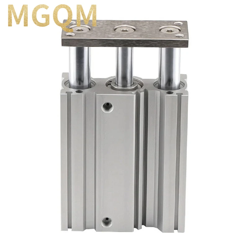 MGQM SMC size Compact Guide Cylinder BORE 12 16 20 25 32 40 50 63 Stroke 10 20 25 30 40 50 75 100 125 150 200 250 300