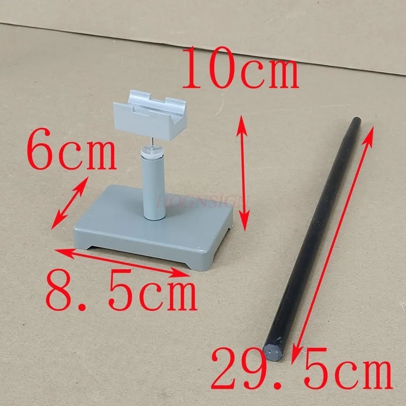 Physical electrostatic experiment two Friction the electric glass rod with two Silk glue stick fur and Rotating frame