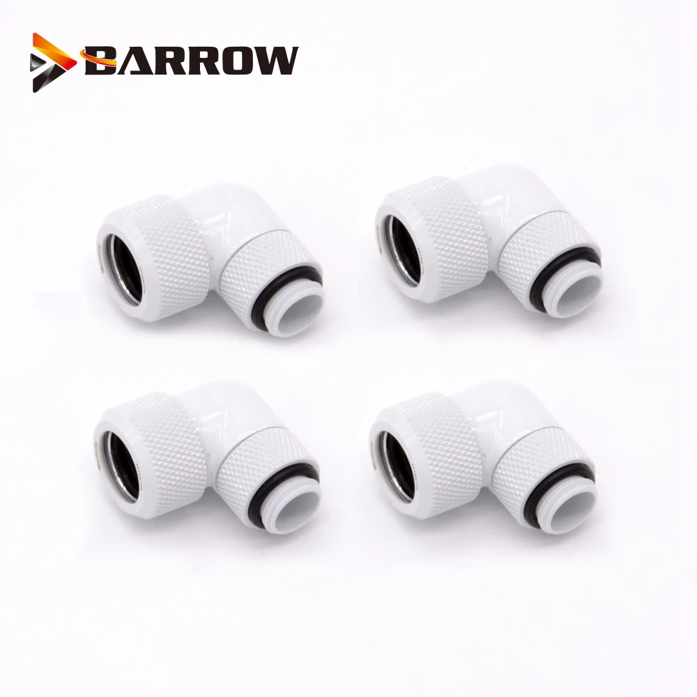 BARROW 90 Degree Fitting use for OD12mm/OD14mm/OD16mm Hard Tube to Hand Compression Copper Fitting Double Interface 4pcs/lots