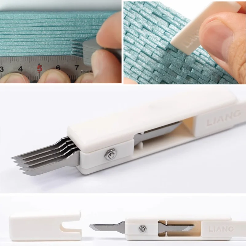Scene Brick Wall Texture Parallel Equidistant Cutting and Engraving Knife DIY Model Brick Block Carving Assembly Universal Tool
