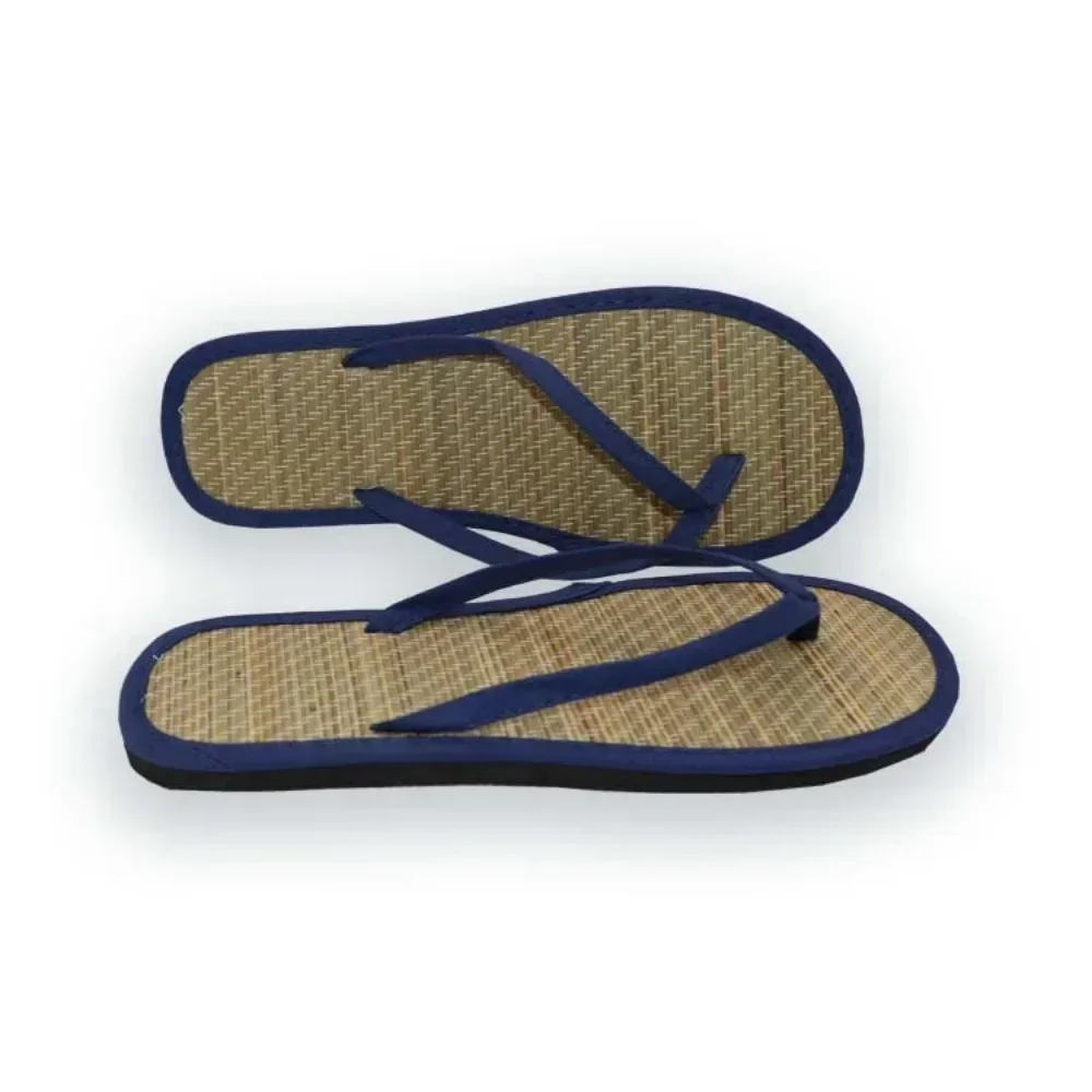 Women Flat Flip-flops Slippers Comfortable Non-slip Sandals Bamboo Rattan Flip Flop Home Bathroom Fashion Slippers Zapatos