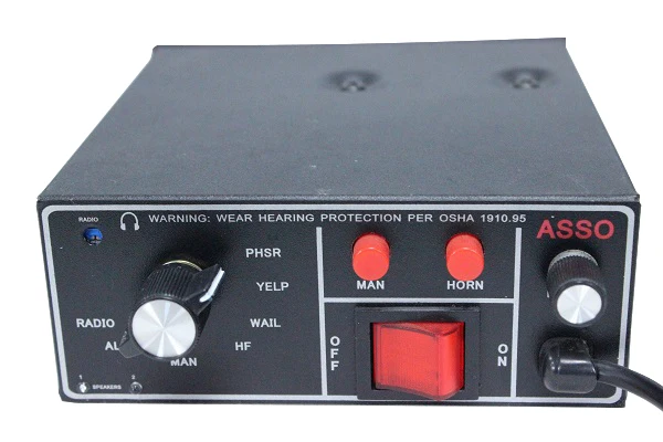 SS700 200W Emergency vehicle Police siren amplifier 7 warning sounds Car alarm with microphone