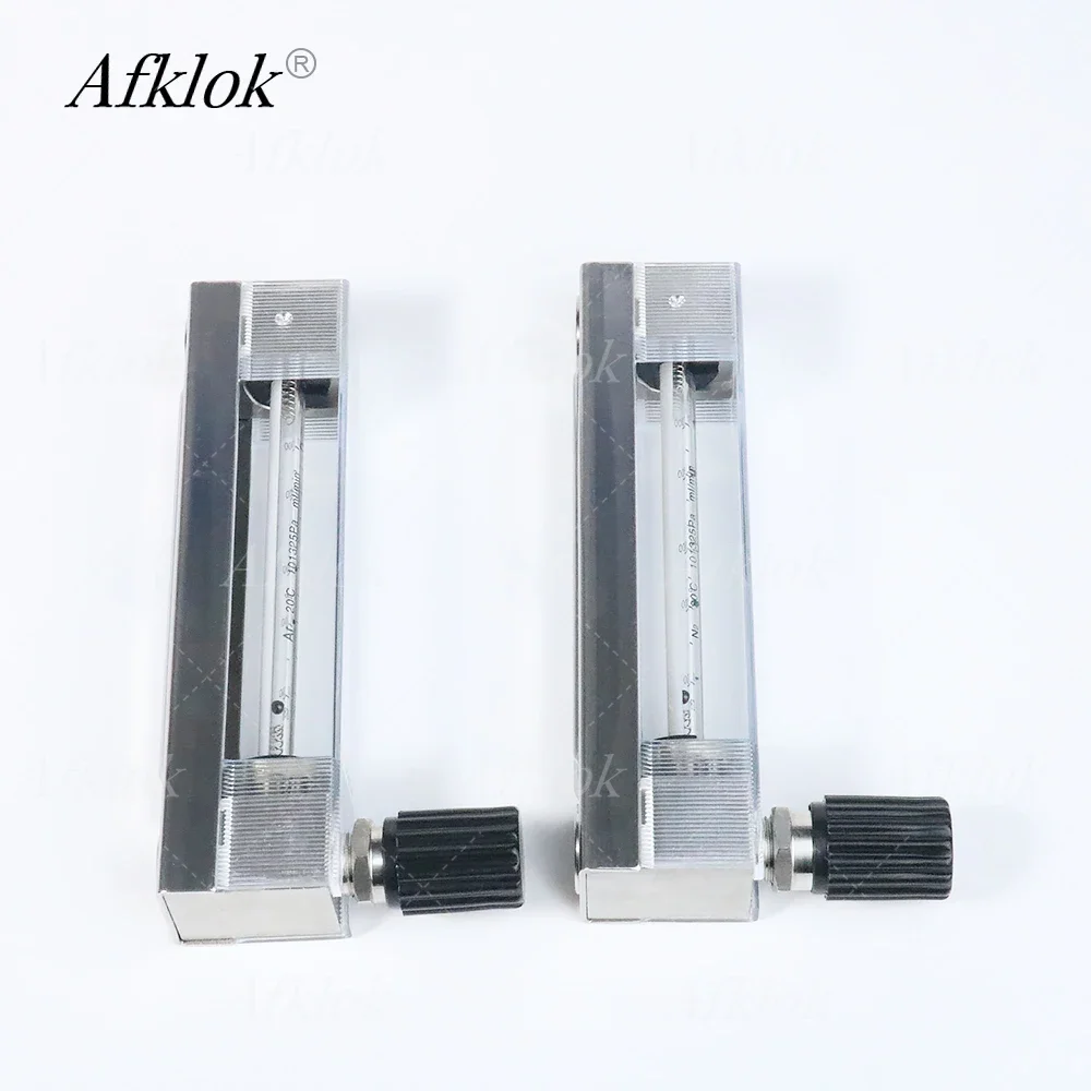 6~60,25~250,100~1000ml/min Stainless Steel Glass Rotameter High Precision Liquid Air CO2  Hydrogen Argon Gas Flow Meter