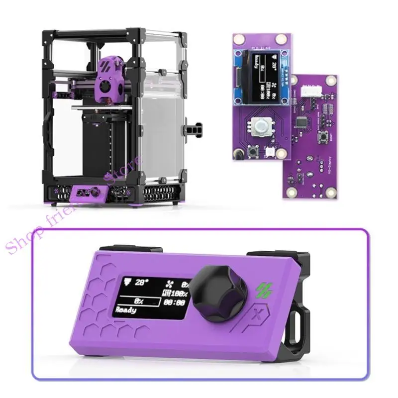 

594A RGB Light Display для Voron V0 v0.1 v0.2 OLED -дисплей 3D Принтер аксессуар