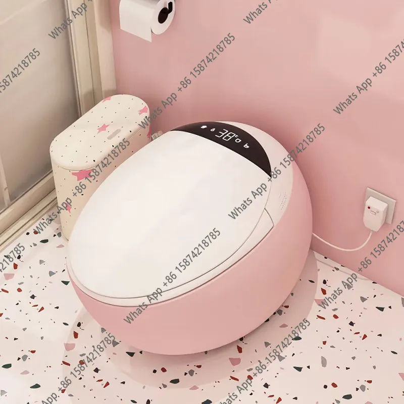 

German high-end hotel smart toilet fully automatic home creative personality pink toilet designer model