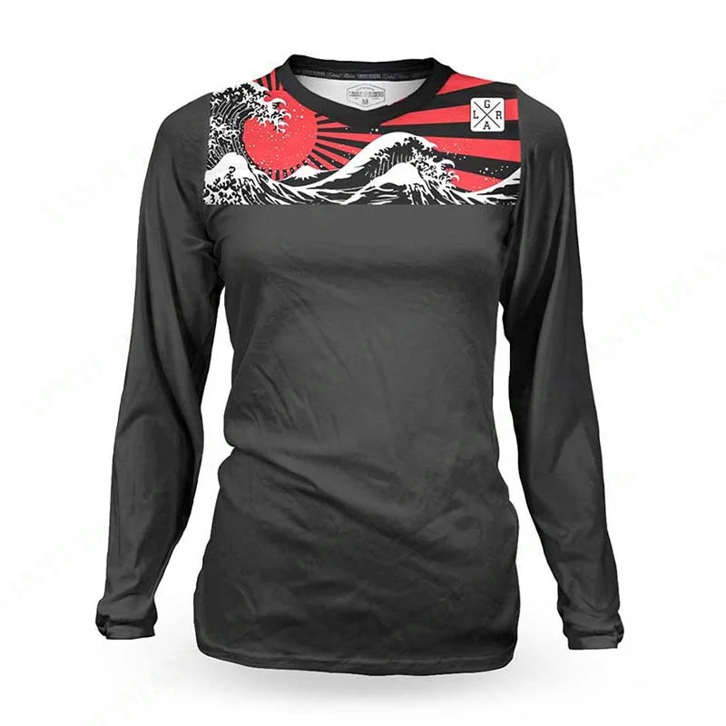 

2023 Women's Loose Rider jersey MX MTB mountain bike long-sleeved shirt cross-country DH motorcycle endurance race jersey