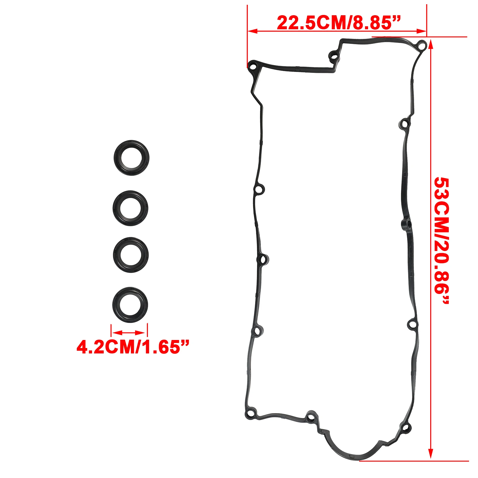 Для Hyundai Elantra Tiburan Kia Spectra Highway Van i30 Estate Tucson Carens 1.8L 2.0L DOHC 00-12 Прокладка крышки клапана 22441-23800 Для Hyundai Elantra Tiburan Kia Spectra Highway Van i30 Estate Tucson Carens 1.8L 2.0L DOHC 00-12 Прокладка крышки клапана 22441-23800