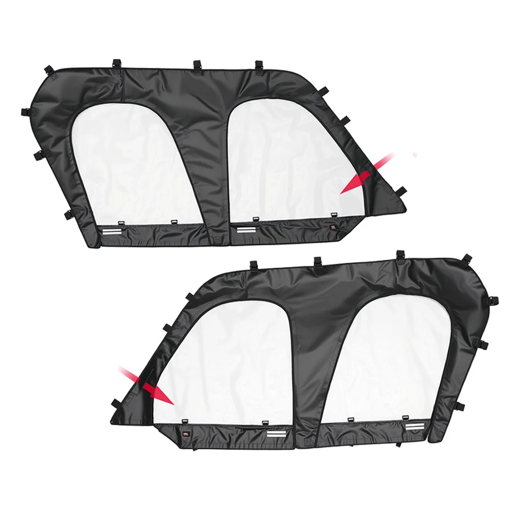 

Compatible with Kawasaki Teryx 4 800 2016+, Teryx 4 S 2021+ with Roll-up Windows Waterproof PVC Soft Upper Door Panel