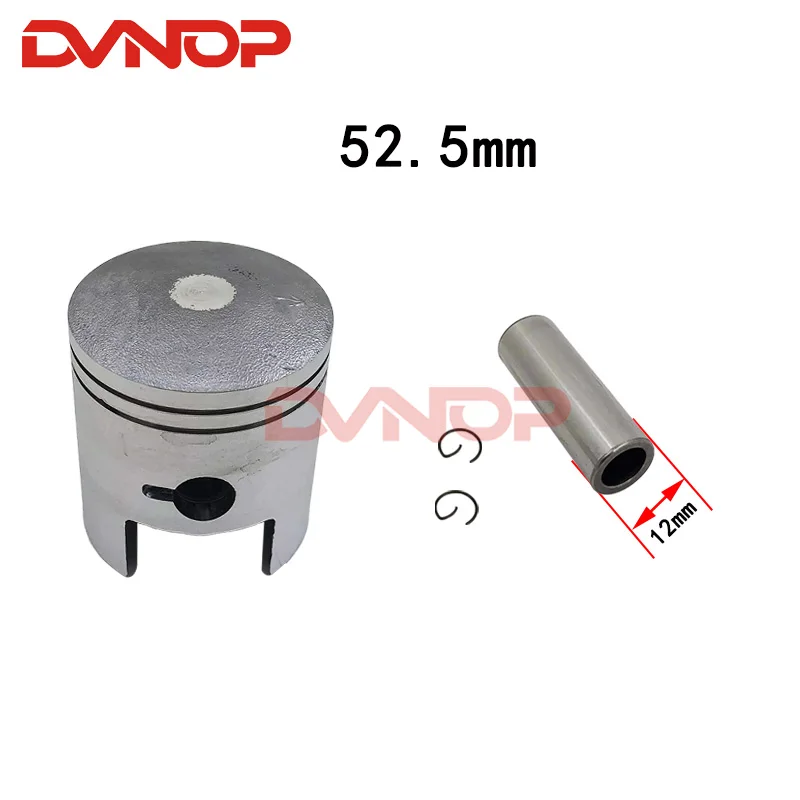 Cylinder Diameter 52.5 mm Suitable for Suzuki two-stroke Scooter AG100 V100 Motorcycle Piston kit piston ring