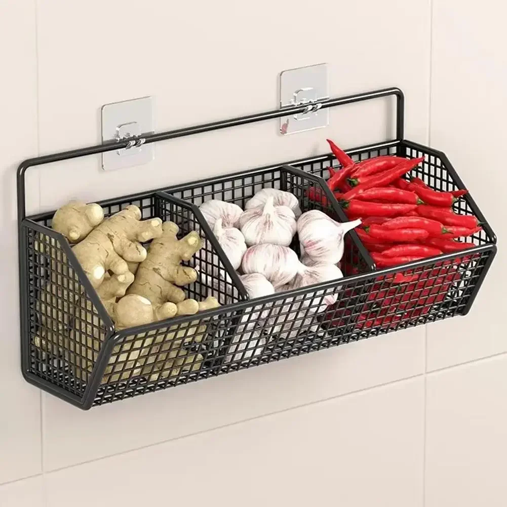 Wall Mounted Kitchen Storage Basket Image 2