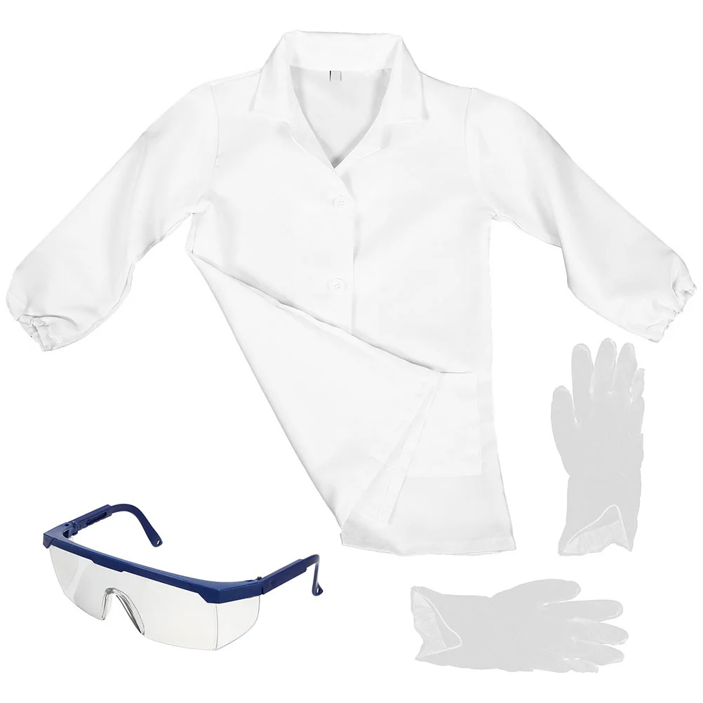 

Children's Lab Coat Kids Clothes Scientist Experimental Performance Pupils Coats