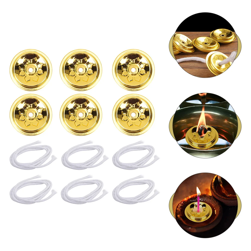 

Alcohol Lamp Fiber Wick Replacement Wick Oil Light Wick Alloy Holder Oil floating oil Lantern