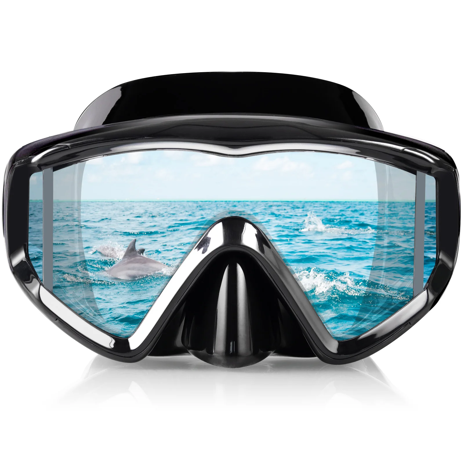 Anti-Fog Swimming Snorkel Mask, Suitable for Adults, Scuba Dive, Swim Snorkeling Goggle with PC Lens